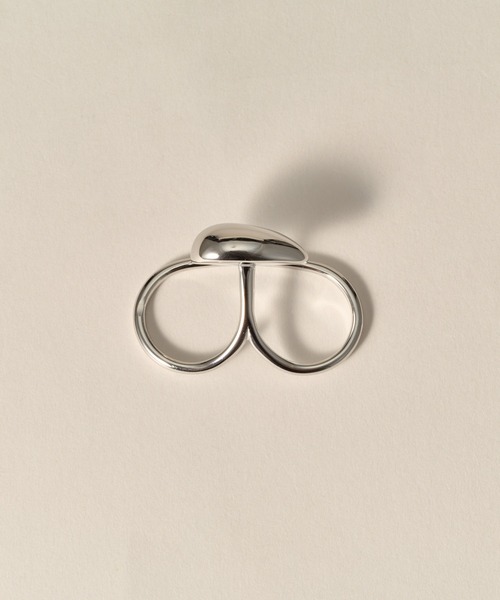 novice（ノーヴィス）の「【novice】Orbit Double Finger Ring［Stainless］（リング・レディース・シルバー/ゴールド・FREE）」の9枚目の写真