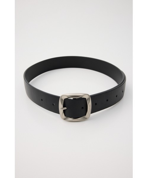 MOUSSY(マウジー)の「【26年SS新作】CHUNKY BUCKLE LEATHER ベルト(ベルト・レディース・ブラック/ブラウン・FREE)」の4枚目の写真