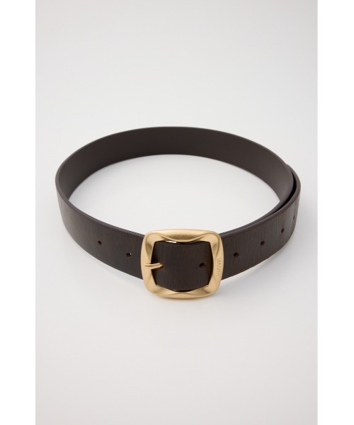 MOUSSY(マウジー)の「【26年SS新作】CHUNKY BUCKLE LEATHER ベルト(ベルト・レディース・ブラック/ブラウン・FREE)」の9枚目の写真