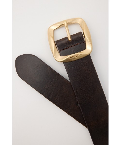 MOUSSY(マウジー)の「【26年SS新作】CHUNKY BUCKLE LEATHER ベルト(ベルト・レディース・ブラック/ブラウン・FREE)」の12枚目の写真