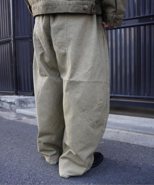 BEAVER(ビーバー)の「B omnivore/ビーオムニボー VINTAGE PANTS(チノパンツ・メンズ・ブラック/キャメル・M/L)」の4枚目の写真