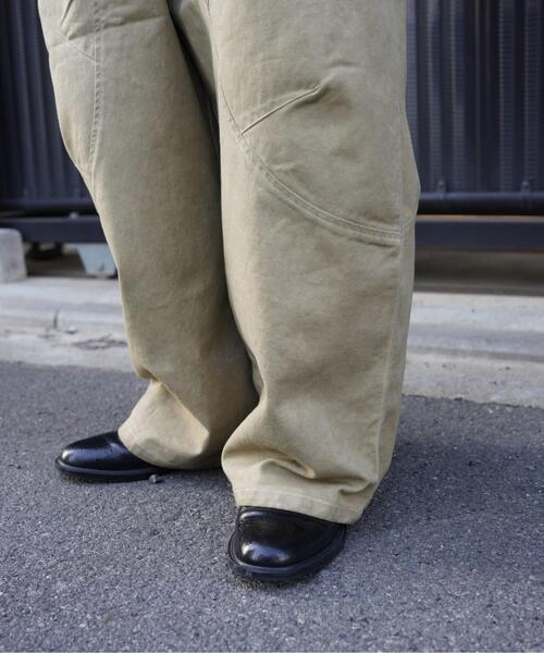 BEAVER(ビーバー)の「B omnivore/ビーオムニボー VINTAGE PANTS(チノパンツ・メンズ・ブラック/キャメル・M/L)」の5枚目の写真