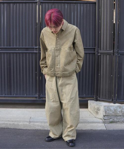 BEAVER(ビーバー)の「B omnivore/ビーオムニボー VINTAGE PANTS(チノパンツ・メンズ・ブラック/キャメル・M/L)」の6枚目の写真