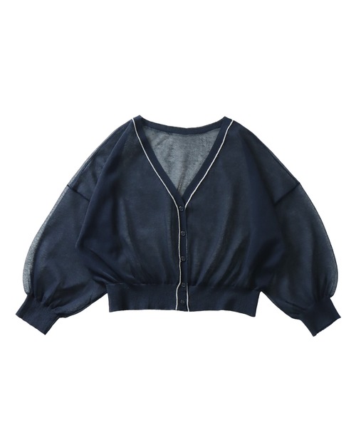 DRESSLAVE(ドレスレイブ)の「ALLONGE 2way pull cardigan(アロンジェ 2ウェイプルオーバーカーディガン)(カーディガン/ボレロ・レディース・グリーン/ベージュ/ネイビー・38)」の3枚目の写真