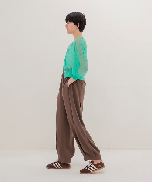 DRESSLAVE(ドレスレイブ)の「ALLONGE 2way pull cardigan(アロンジェ 2ウェイプルオーバーカーディガン)(カーディガン/ボレロ・レディース・グリーン/ベージュ/ネイビー・38)」の11枚目の写真