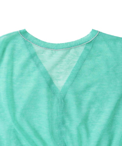 DRESSLAVE(ドレスレイブ)の「ALLONGE 2way pull cardigan(アロンジェ 2ウェイプルオーバーカーディガン)(カーディガン/ボレロ・レディース・グリーン/ベージュ/ネイビー・38)」の17枚目の写真