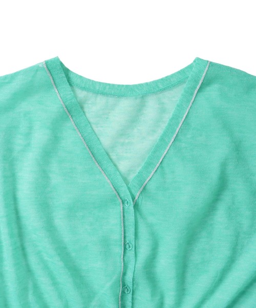 DRESSLAVE(ドレスレイブ)の「ALLONGE 2way pull cardigan(アロンジェ 2ウェイプルオーバーカーディガン)(カーディガン/ボレロ・レディース・グリーン/ベージュ/ネイビー・38)」の19枚目の写真