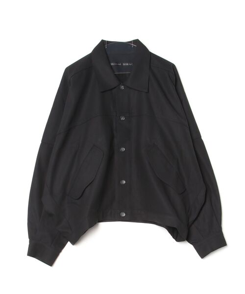 my beautiful landlet(マイビューティフルランドレット)の「【my beautiful landlet】 HIGH-TWIST TWILL WIDE JACKET(ブルゾン・メンズ・ベージュ/ネイビー/ブラック・1/0)」の2枚目の写真