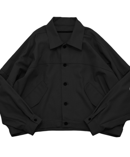 my beautiful landlet(マイビューティフルランドレット)の「【my beautiful landlet】 HIGH-TWIST TWILL WIDE JACKET(ブルゾン・メンズ・ベージュ/ネイビー/ブラック・1/0)」の11枚目の写真