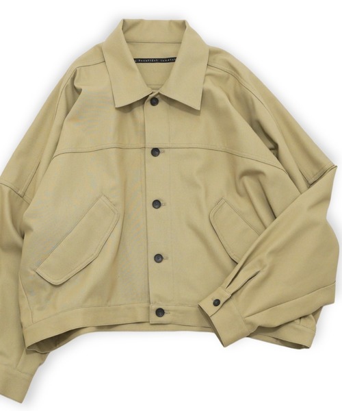 my beautiful landlet(マイビューティフルランドレット)の「【my beautiful landlet】 HIGH-TWIST TWILL WIDE JACKET(ブルゾン・メンズ・ベージュ/ネイビー/ブラック・1/0)」の13枚目の写真