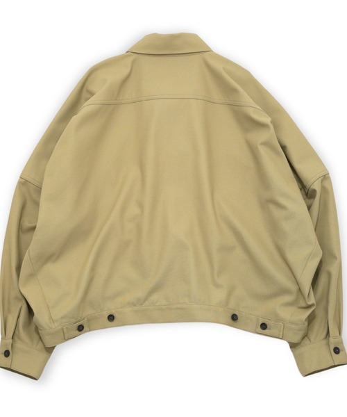 my beautiful landlet(マイビューティフルランドレット)の「【my beautiful landlet】 HIGH-TWIST TWILL WIDE JACKET(ブルゾン・メンズ・ベージュ/ネイビー/ブラック・1/0)」の18枚目の写真