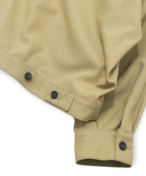 my beautiful landlet(マイビューティフルランドレット)の「【my beautiful landlet】 HIGH-TWIST TWILL WIDE JACKET(ブルゾン・メンズ・ベージュ/ネイビー/ブラック・1/0)」の19枚目の写真