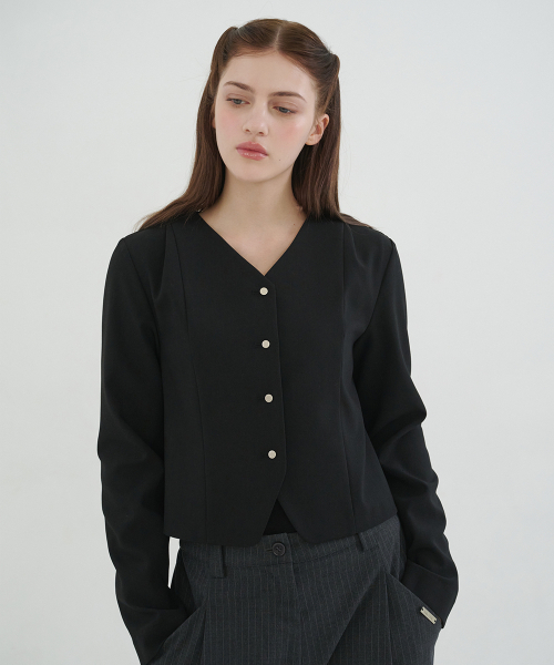 MICANE(ミケーネ)の「グレンピンタックタイブラウス(シャツ/ブラウス・レディース・ブラック/ベージュ・SMALL/MEDIUM/LARGE/X-LARGE)」の9枚目の写真