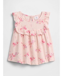 GAP | babyGap リネンブレンド ラッフルフリル トップス(シャツ/ブラウス)