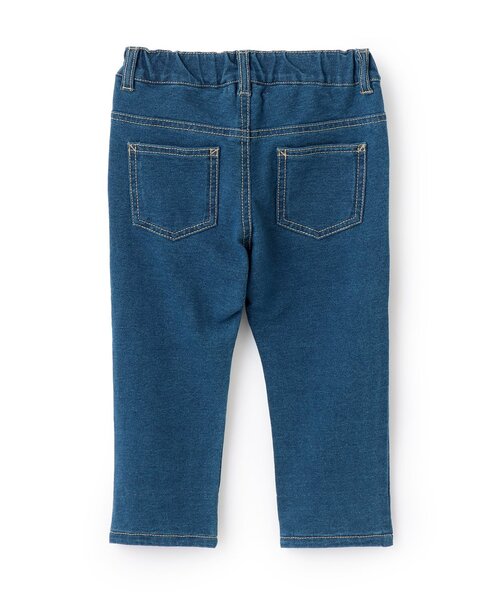 sense of wonder（センスオブワンダー）の「ニットデニムストレートパンツ（デニムパンツ・キッズ・ネイビー・120cm/110cm/100cm/130cm/90cm/80ｃｍ）」の2枚目の写真