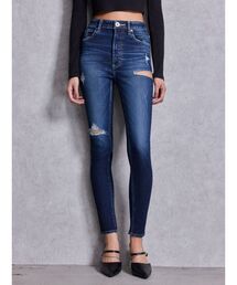 GYDA | ハイウエストSIDE RIPPED スキニーデニムパンツ(デニムパンツ)