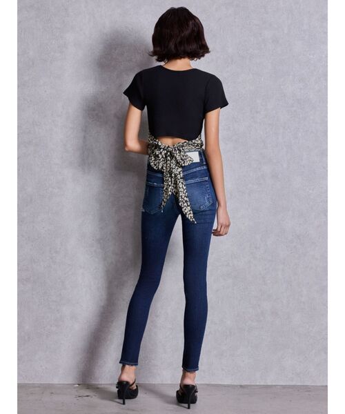 GYDA（ジェイダ）の「ハイウエストSIDE RIPPED スキニーデニムパンツ（デニムパンツ・レディース・インディゴブルー/ブルー・MEDIUM/SMALL/X-SMALL）」の14枚目の写真