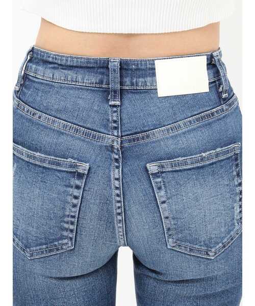 GYDA（ジェイダ）の「ハイウエストSIDE RIPPED スキニーデニムパンツ（デニムパンツ・レディース・インディゴブルー/ブルー・MEDIUM/SMALL/X-SMALL）」の20枚目の写真