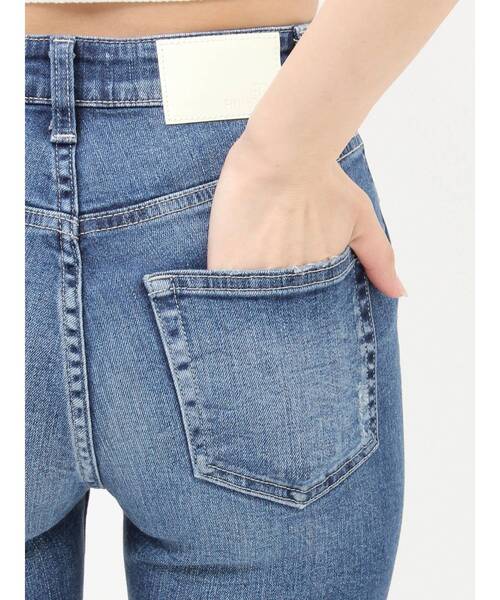 GYDA（ジェイダ）の「ハイウエストSIDE RIPPED スキニーデニムパンツ（デニムパンツ・レディース・インディゴブルー/ブルー・MEDIUM/SMALL/X-SMALL）」の21枚目の写真