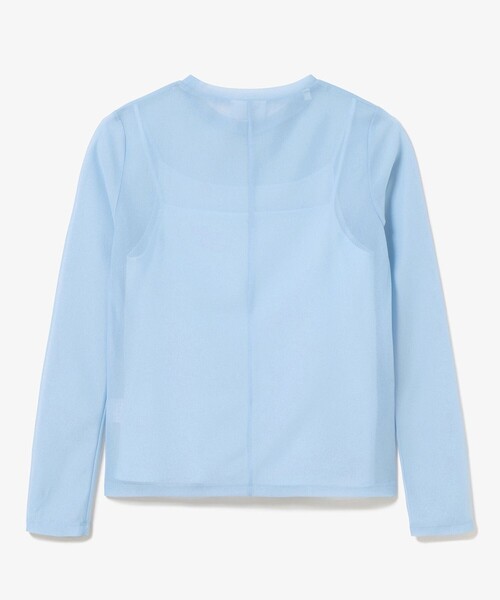 LACOSTE（ラコステ）の「レイヤードシアートップス キャミソール付き（Tシャツ/カットソー・レディース・ライトブルー/セージグリーン/オフホワイト・36/34/38/40）」の18枚目の写真