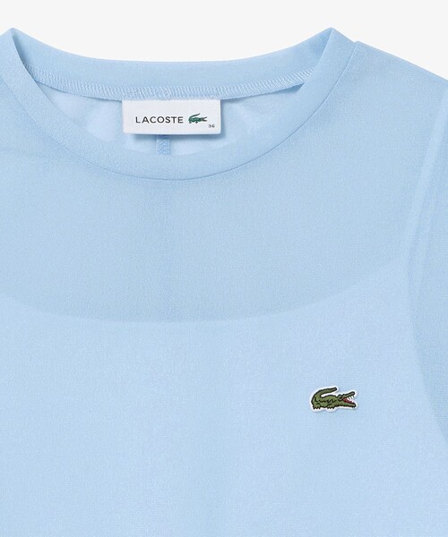 LACOSTE（ラコステ）の「レイヤードシアートップス キャミソール付き（Tシャツ/カットソー・レディース・ライトブルー/セージグリーン/オフホワイト・36/34/38/40）」の20枚目の写真