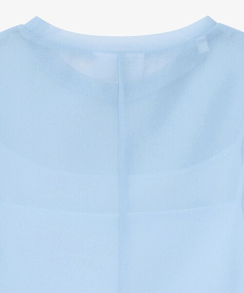 LACOSTE（ラコステ）の「レイヤードシアートップス キャミソール付き（Tシャツ/カットソー・レディース・ライトブルー/セージグリーン/オフホワイト・36/34/38/40）」の21枚目の写真