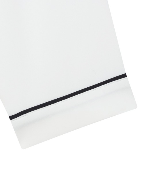 TOKYO SHIRTS(トウキョウシャツ)の「ストレッチジョーゼット 2WAY配色ボウタイ ブラウス 七分袖 レディース(シャツ/ブラウス・レディース・ホワイト/グリーン・M/L)」の8枚目の写真