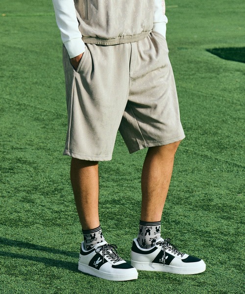 GOLF]異素材切替シルエットバニージャガード ショートパンツ（その他