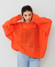 [yukiukiさん専用]ADAM ET ROPE 長袖ニットセーター/オレンジ 一部カラー公式サイト限定・WEB限定(一部店舗展開あり)】タートル