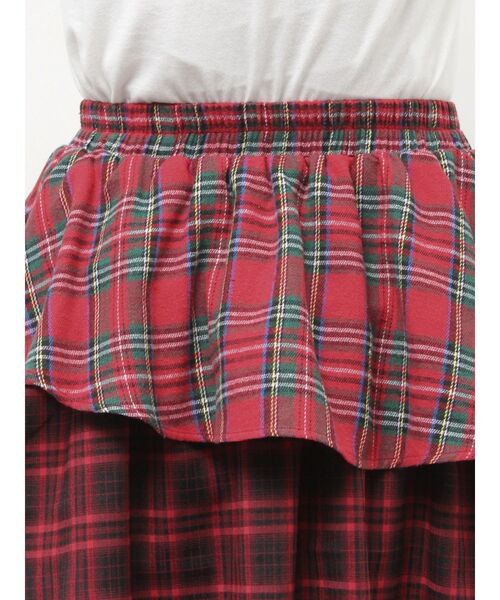 jouetie（ジュエティ）の「アシメヘムチェックフリルスカート（スカート・レディース・ブラック/レッド・MEDIUM）」の18枚目の写真