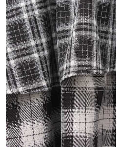 jouetie（ジュエティ）の「アシメヘムチェックフリルスカート（スカート・レディース・ブラック/レッド・MEDIUM）」の22枚目の写真