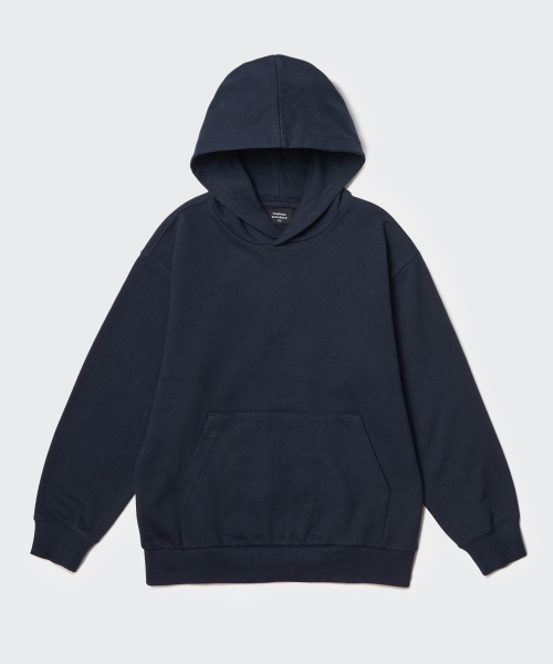 MUSINSA STANDARD KIDS（ムシンサスタンダードキッズ）の「オーバーサイズフードパーカースウェットシャツ[ネイビー]（パーカー・レディース・その他・100/110/120/130/140/150/160）」の8枚目の写真