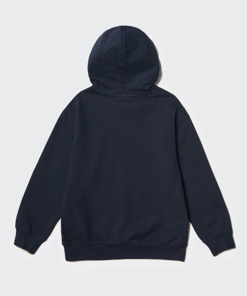 MUSINSA STANDARD KIDS（ムシンサスタンダードキッズ）の「オーバーサイズフードパーカースウェットシャツ[ネイビー]（パーカー・レディース・その他・100/110/120/130/140/150/160）」の7枚目の写真