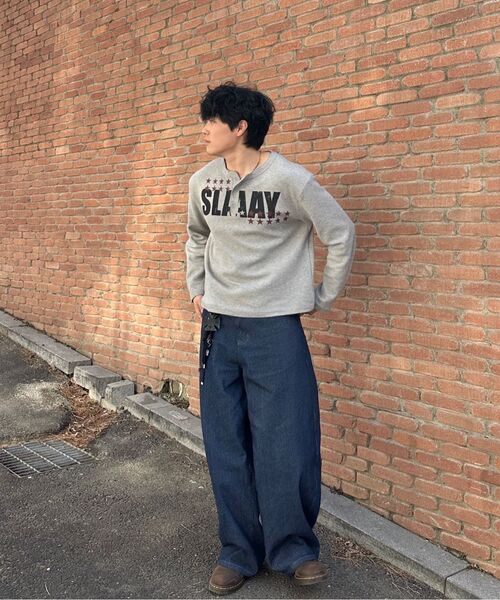 SCALLYWAG（スカリーワグ）の「SLAAY ワッフルヘンリーネックロングスリーブ[グレー]（Tシャツ/カットソー・レディース・その他・MEDIUM/LARGE）」の17枚目の写真