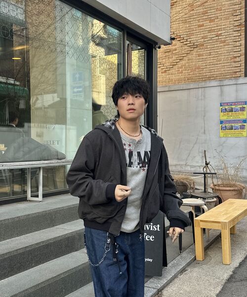 SCALLYWAG（スカリーワグ）の「SLAAY ワッフルヘンリーネックロングスリーブ[グレー]（Tシャツ/カットソー・レディース・その他・MEDIUM/LARGE）」の4枚目の写真