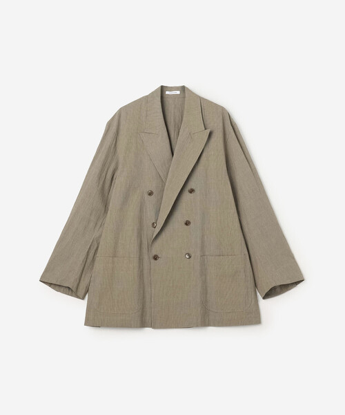 Bshop(ビショップ)の「CHEMISE D'ADAM | 〈別注〉コットン ダブルブレスト シャツジャケット MEN(テーラードジャケット・メンズ・ブラウン系その他・40/42)」の2枚目の写真