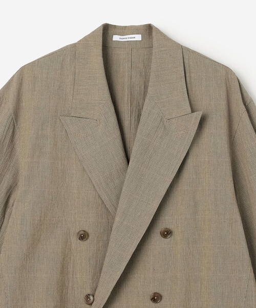 Bshop(ビショップ)の「CHEMISE D'ADAM | 〈別注〉コットン ダブルブレスト シャツジャケット MEN(テーラードジャケット・メンズ・ブラウン系その他・40/42)」の4枚目の写真