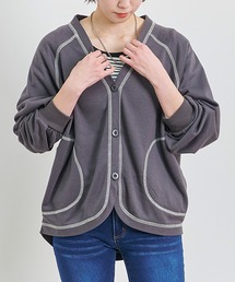 Fizz（フィズ）の「TC裏毛　ラグランビッグカーディガン（カーディガン/ボレロ）」