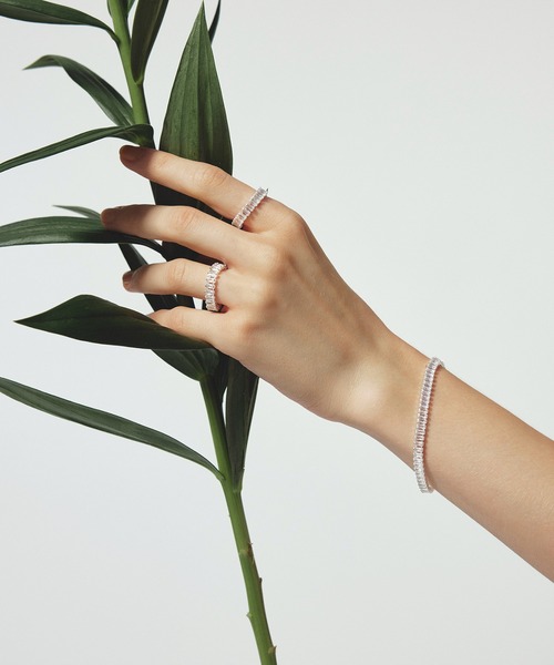 les bonbon(ルボンボン)の「【les bon bon】princess baguette ring/プリンセス バゲット リング BOB863(リング・レディース・シルバー・S/M/L)」の5枚目の写真