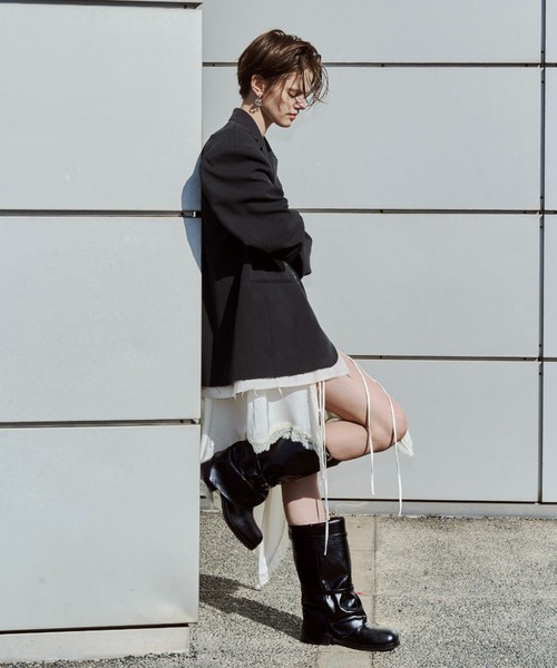 JOSE MOON（ジョゼムーン）の「SIDE CUTTING LACE DRESS/サイド