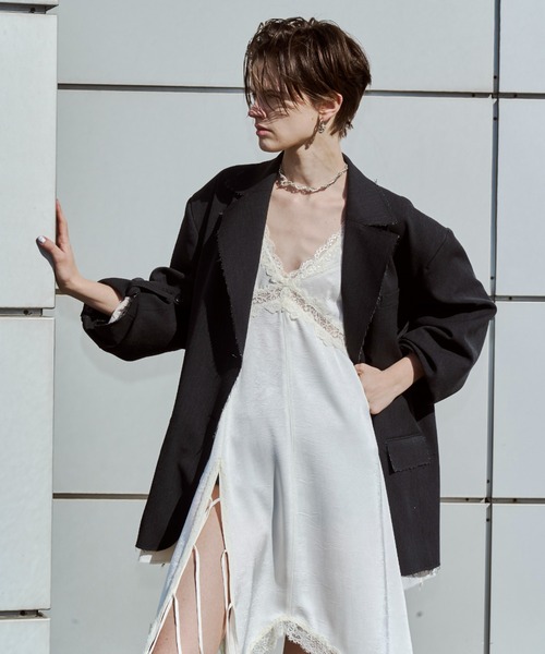 JOSE MOON（ジョゼムーン）の「SIDE CUTTING LACE DRESS/サイド