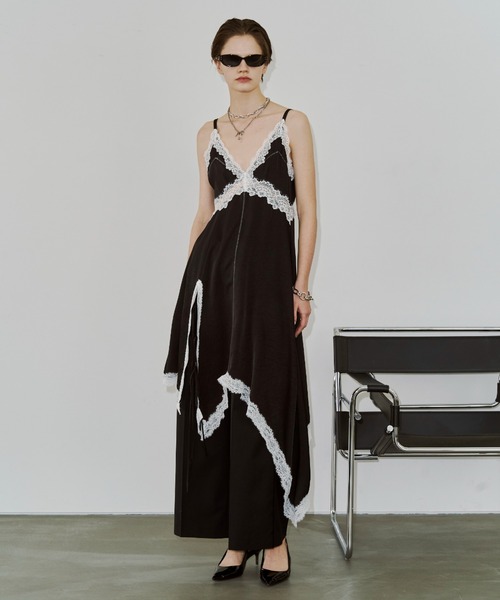 専用:Jose moon ASYMMETRY LACE DRESS/レースドレス ASYMMETRY LACE DRESS/アシンメトリーレースドレス（ワンピース