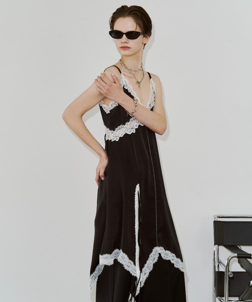JOSE MOON（ジョゼムーン）の「SIDE CUTTING LACE DRESS/サイド