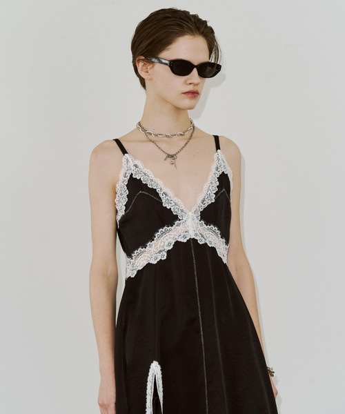 JOSE MOON（ジョゼムーン）の「SIDE CUTTING LACE DRESS/サイド