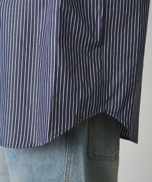 COLONY 2139（コロニートゥーワンスリーナイン）の「ピンストライプレギュラーカラーシャツ（シャツ/ブラウス・メンズ・サックスブルー/ホワイト/ネイビー・LARGE/MEDIUM）」の12枚目の写真