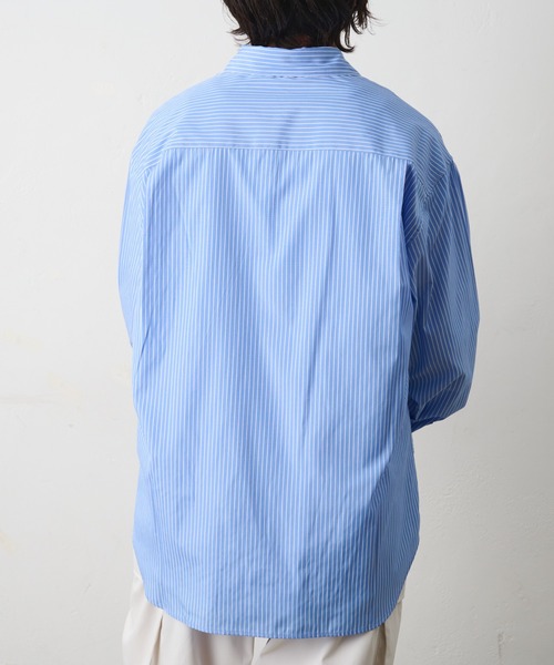 COLONY 2139（コロニートゥーワンスリーナイン）の「ピンストライプレギュラーカラーシャツ（シャツ/ブラウス・メンズ・サックスブルー/ホワイト/ネイビー・LARGE/MEDIUM）」の19枚目の写真