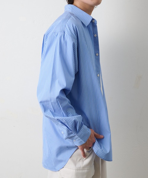 COLONY 2139（コロニートゥーワンスリーナイン）の「ピンストライプレギュラーカラーシャツ（シャツ/ブラウス・メンズ・サックスブルー/ホワイト/ネイビー・LARGE/MEDIUM）」の18枚目の写真