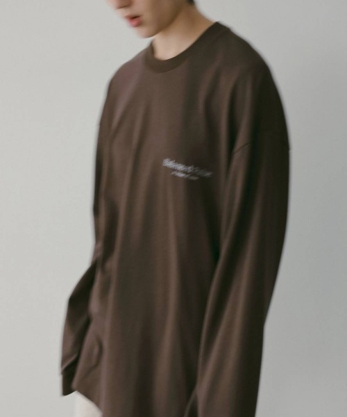 anuke（アンヌーク）の「anuke Logo Long T-Shirts（Tシャツ/カットソー・レディース・ダークブラウン・FREE）」の6枚目の写真