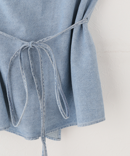 IENA（イエナ）の「BASERANGE/ベースレンジ EYE TOP ブラウス（シャツ/ブラウス・レディース・ブルー・FREE）」の6枚目の写真