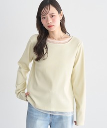 earth music&ecology | レイヤード風テレコプルオーバー(Tシャツ/カットソー)